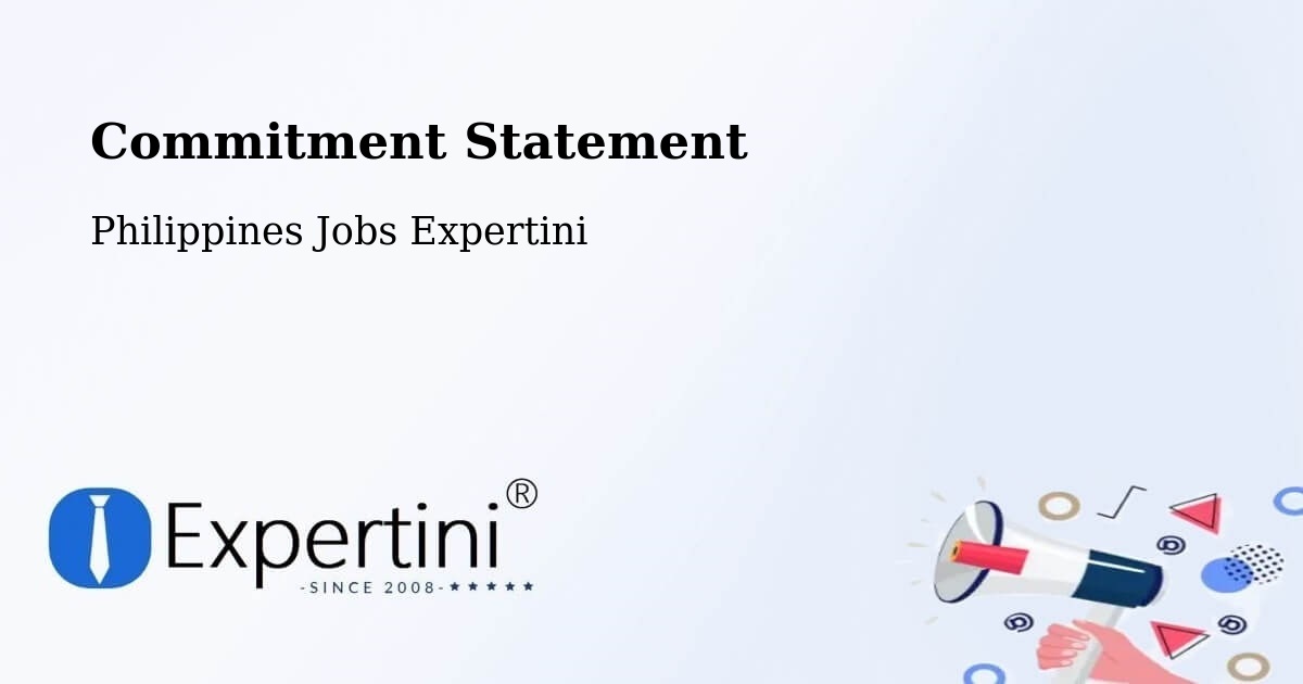 Commitment Statement - Philippines Jobs Expertini